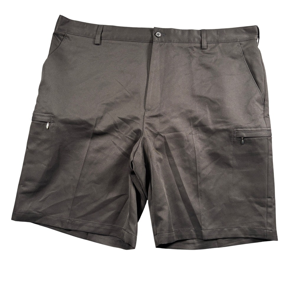 IZOD XFG Cargo Shorts Mens‎ 42 Black Performance Golf Active Utility Pocket